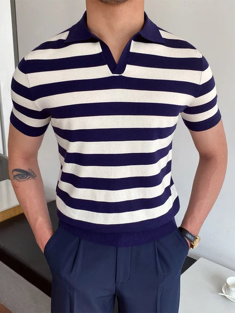 Men Fashion Short Sleeve Polo Shirts