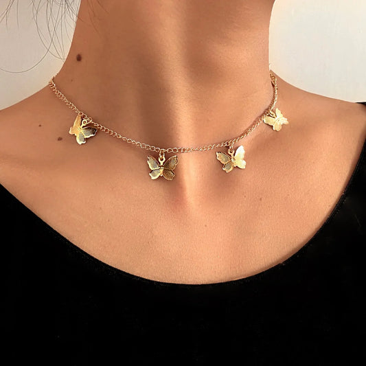 Butterfly Choker Beach Necklace