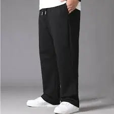 Oversized Black Casual Pants For Men